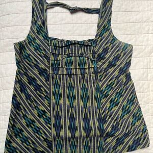 Patterned Sleeveless Top